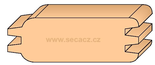 Palubky stěnové oboustrané - SECA profil ''SP''