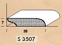 Podlahová krycí lišta S3507